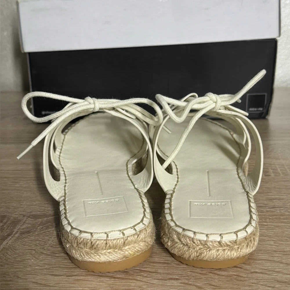 Dolce Vita Cream Espadrille Gladiator Sandals